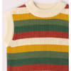 Spring Rainbow Knitted Snuggly Pullover, Multi - Vests - 2 - thumbnail