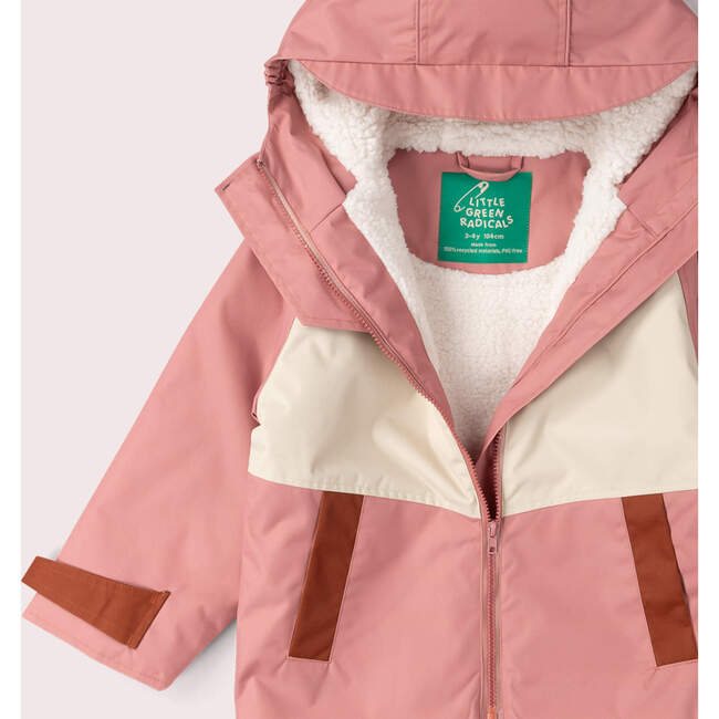Soft Pink Recycled Waterproof Robe, Pink - Jackets - 3