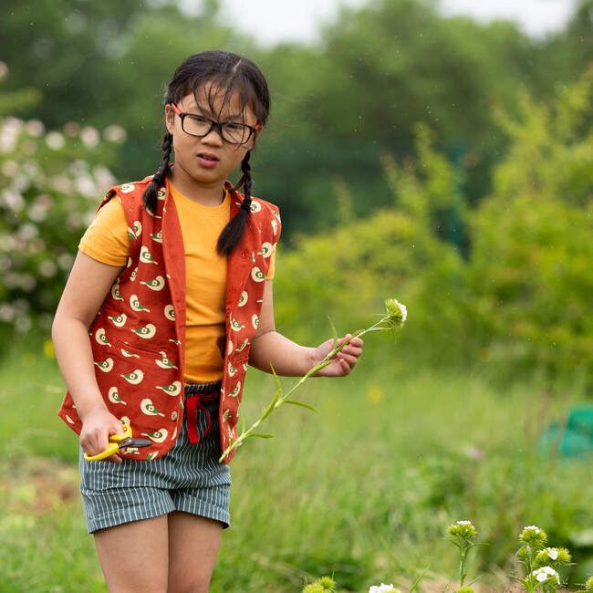 Spring Birds Spring Gilet, Red - Vests - 3