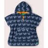Singings Whale Kids Towel Poncho, Blue - Beach Towels - 1 - thumbnail