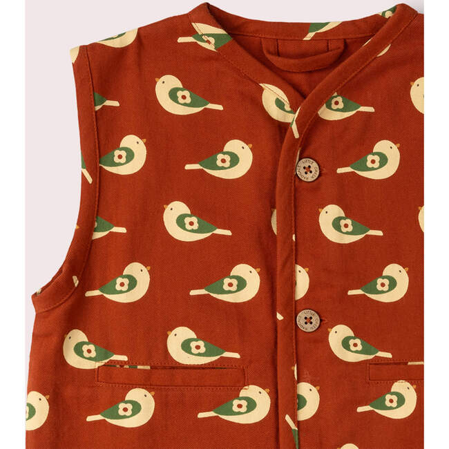 Spring Birds Spring Gilet, Red - Vests - 4