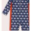 Singing Whales UPF 50 Recycled Sunsafe Sunsuit, Blue - One Pieces - 3 - thumbnail