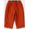 Orange Blooms Reversible Pull On Trousers, Green - Pants - 3 - thumbnail