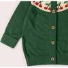 Little Cherry Knitted Cardigan Green - Cardigans - 3
