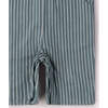 Navy Striped Dungaree Shorts, Navy - Overalls - 4
