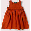 Orange Blooms Reversible Pinny Dress, Green - Dresses - 6 - thumbnail