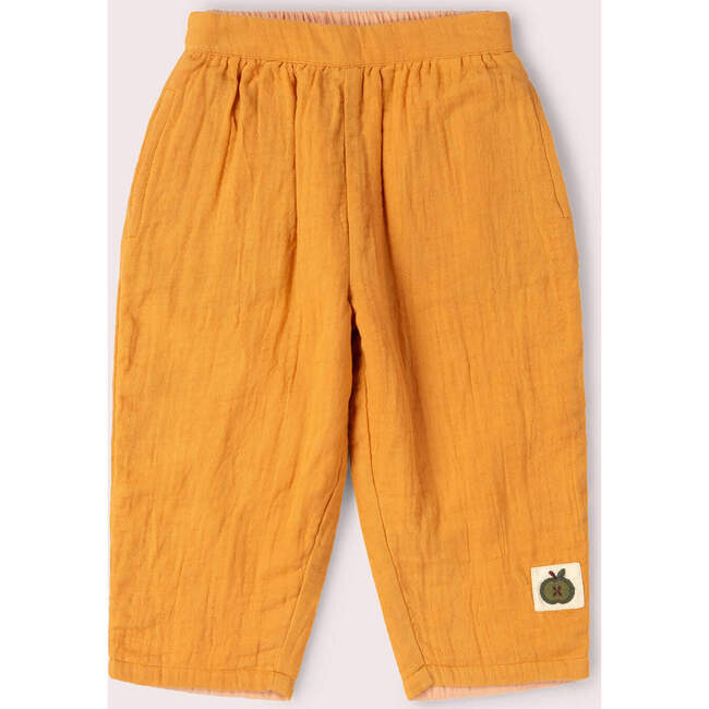 Golden Ochre Reversible Trousers, Gold