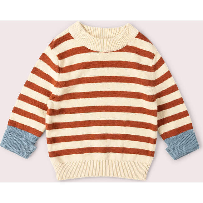 Ginger Striped Knitted Jumper, Red