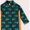 Happy Hippos UPF 50 Recycled Sunsafe Sunsuit, Green - One Pieces - 2 - thumbnail