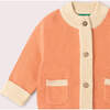 Coral Snuggly Knitted Cardigan, Pink - Cardigans - 2 - thumbnail
