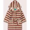 Beach Stripe Towelling Robe. Multi - Jackets - 1 - thumbnail