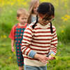 Ginger Striped Knitted Jumper, Red - Sweaters - 3 - thumbnail