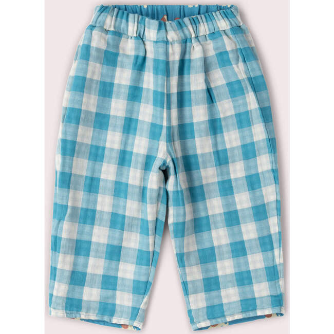 Blue Elephants Reversible Pull On Trousers, Blue