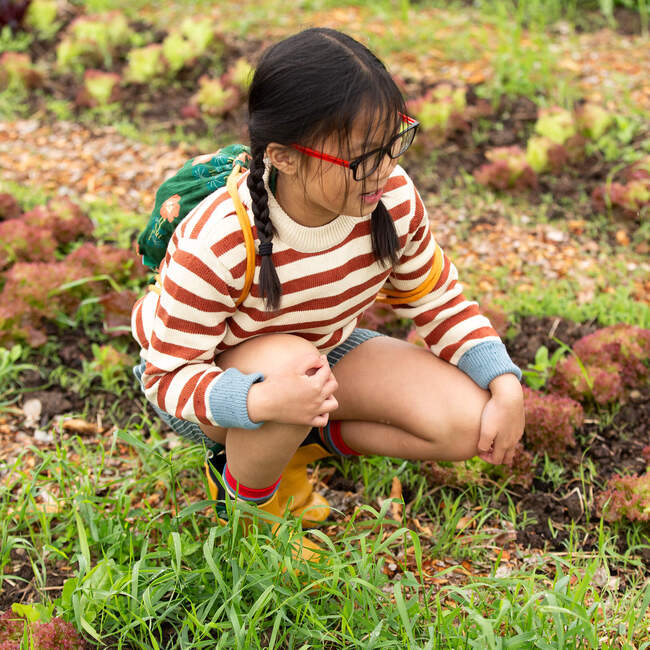 Ginger Striped Knitted Jumper, Red - Sweaters - 4