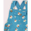 Blue Elephants Dungaree Shorts, Blue - Overalls - 2 - thumbnail