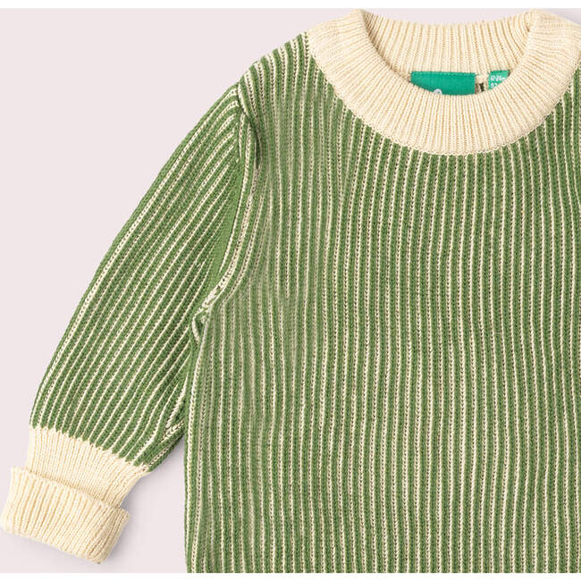 Garden Green Knitted Snuggly Jumper, Green - Sweaters - 5