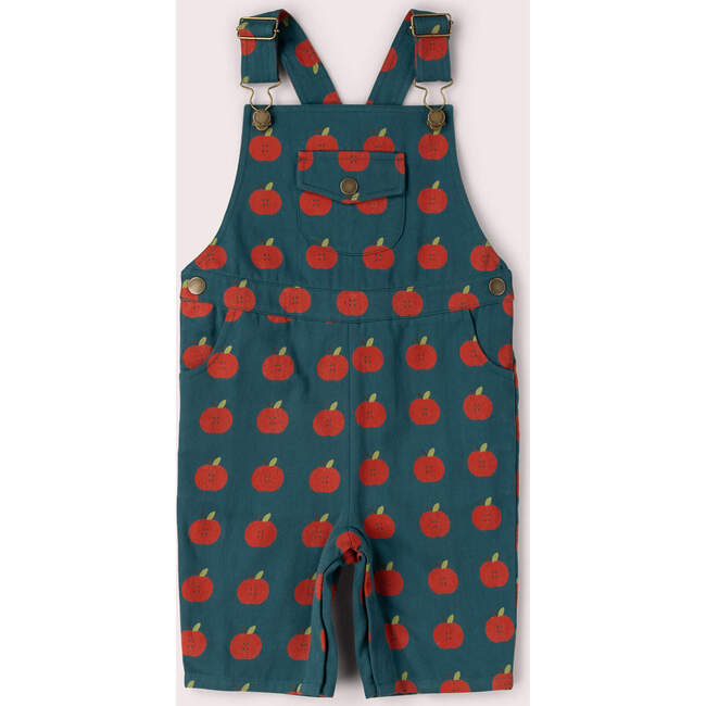 Apple Dungaree Shorts, Blue