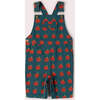 Apple Dungaree Shorts, Blue - Overalls - 1 - thumbnail