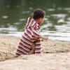Beach Stripe Baby Towel Poncho, Multi - Beach Towels - 3 - thumbnail
