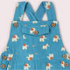 Blue Elephants Dungaree Shorts, Blue - Overalls - 3 - thumbnail