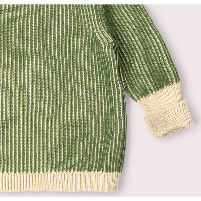 Garden Green Knitted Snuggly Jumper, Green - Sweaters - 6