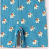 Blue Elephants Dungaree Shorts, Blue - Overalls - 4 - thumbnail