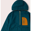 Atlantic Deep Quarter Zip Hoodie, Blue - Sweaters - 3 - thumbnail