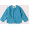 Blue Flowers Reversible Spring Jacket, Blue - Jackets - 5 - thumbnail