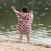 Beach Stripe Baby Towel Poncho, Multi - Beach Towels - 6 - thumbnail