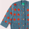 Apple Knitted Cardigan, Blue - Cardigans - 4 - thumbnail