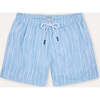 Men's Swim Shorts,Blue Stripes - Swim Trunks - 1 - thumbnail