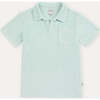 Terry Cotton Polo Shirt, Lagoon - Polo Shirts - 1 - thumbnail