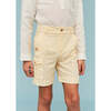 Seersucker Cargo Shorts, Vanilla Yellow - Shorts - 2