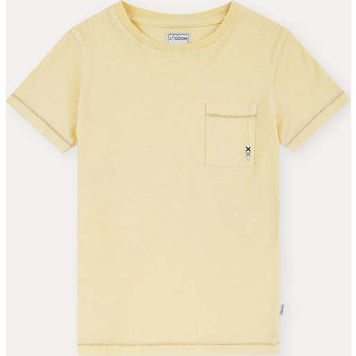 Linen Cotton T-Shirt, Vanilla Yellow