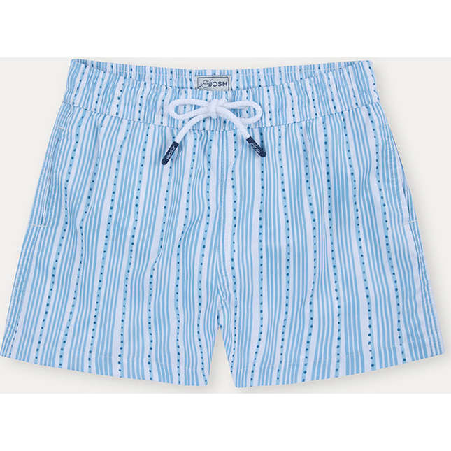Boy's Swim Shorts, Blue Stripes