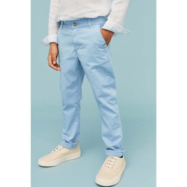 Chino Trousers, Sea Blue - Pants - 3