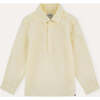 100% Linen Shirt, Vanilla Yellow - Button Downs - 1 - thumbnail