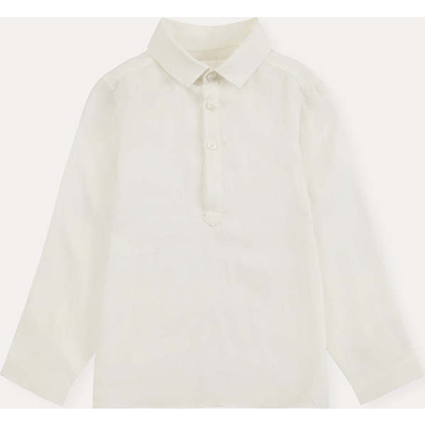 100% Linen Shirt, Off White