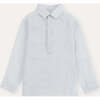 100% Linen Shirt, Light Blue Stripes - Button Downs - 1 - thumbnail