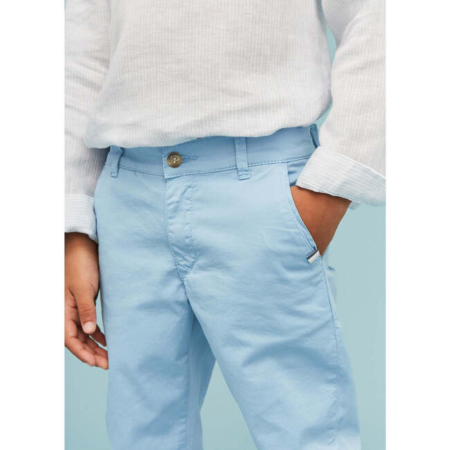 Chino Trousers, Sea Blue - Pants - 6