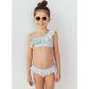Girls' Ruffle Bikini, Turquoise  Geo - Two Pieces - 7