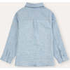100% Linen Shirt, Blue Denim - Button Downs - 6