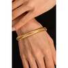 Gladiator Minimalist Bracelet, Gold - Bracelets - 2 - thumbnail