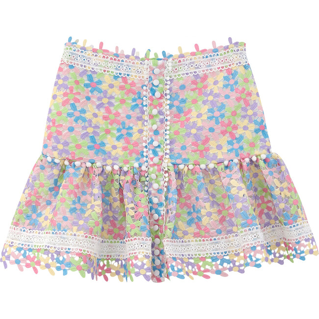 Giselle Embriodered Skirt, Floral - Skirts - 1