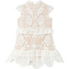 Baby Amy High Closed Neck Lace Dress, Ivory - Dresses - 2 - thumbnail