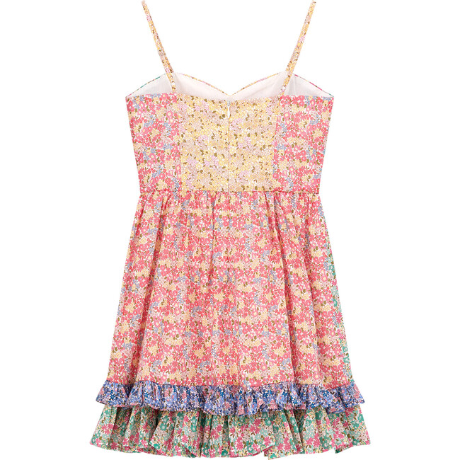 Ditsy Floral Print Sweetheart Neck Dress, Multicolors - Dresses - 3