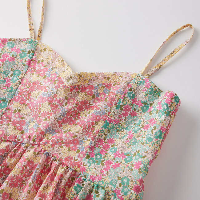 Ditsy Floral Print Sweetheart Neck Dress, Multicolors - Dresses - 4