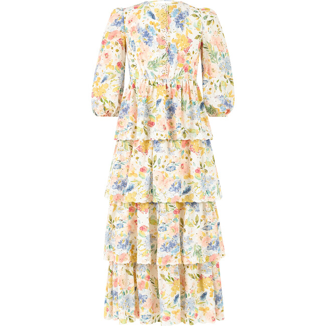 Lina Embroidered Maxi Dress, Floral - Dresses - 1