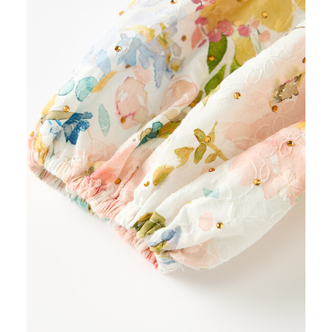 Lina Embroidered Maxi Dress, Floral - Dresses - 5