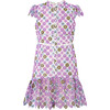 Sadie Floral Embroidered Short Flutter Sleeve Mini Dress, Multicolors - Dresses - 1 - thumbnail